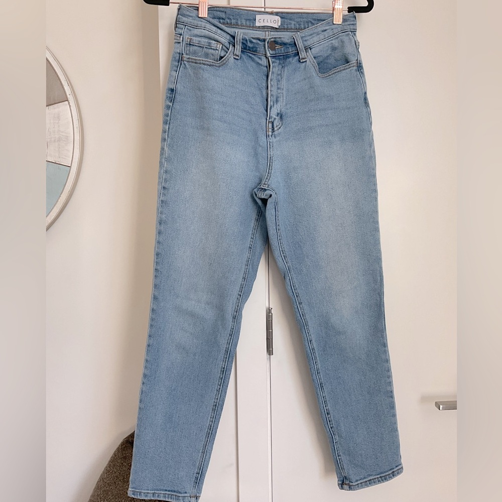 Cello Women’s Juniors Sky Blue Denim High Waist Jeans